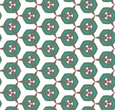 Geometrik şekilli kusursuz desen vektör çizimi