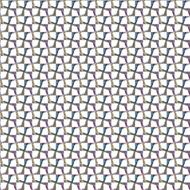 Geometrik şekilli kusursuz desen vektör çizimi