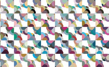 Geometrik şekilli kusursuz desen vektör çizimi