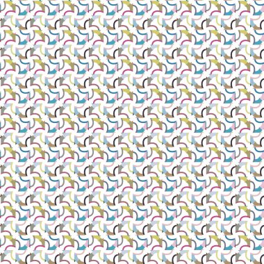 Geometrik şekilli kusursuz desen vektör çizimi