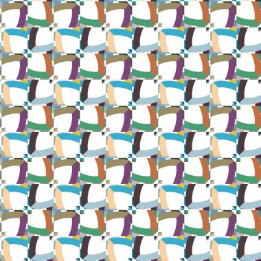 Geometrik şekilli kusursuz desen vektör çizimi