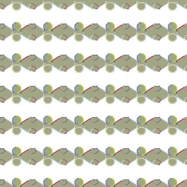 Geometrik şekilli kusursuz desen vektör çizimi