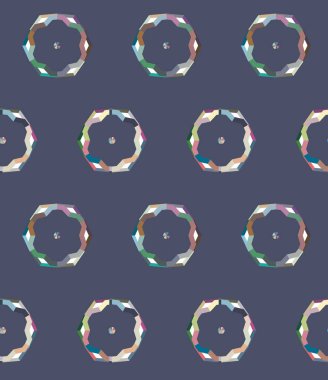 Geometrik şekilli kusursuz desen vektör çizimi