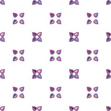Geometrik şekilli kusursuz desen vektör çizimi