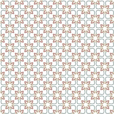 Geometrik şekilli kusursuz desen vektör çizimi