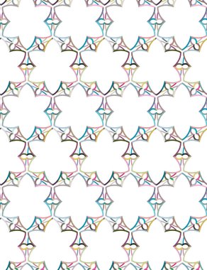 Geometrik şekilli kusursuz desen vektör çizimi