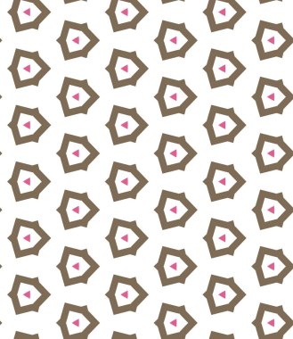 Geometrik şekilli kusursuz desen vektör çizimi