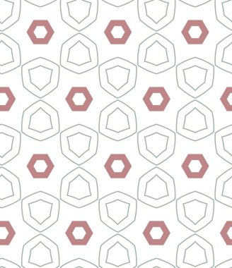 Geometrik şekilli kusursuz desen vektör çizimi