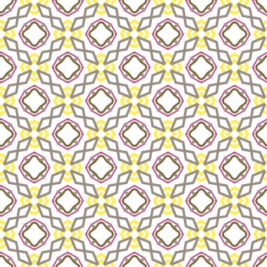 Geometrik şekilli kusursuz desen vektör çizimi