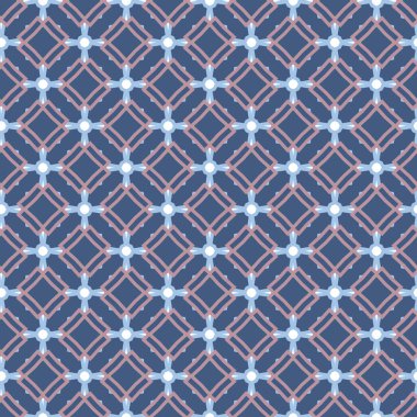 Geometrik şekilli kusursuz desen vektör çizimi