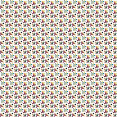 Geometrik şekilli kusursuz desen vektör çizimi