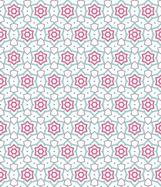 Geometrik şekilli kusursuz desen vektör çizimi