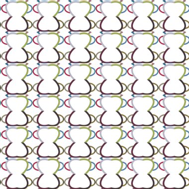 Geometrik şekilli kusursuz desen vektör çizimi