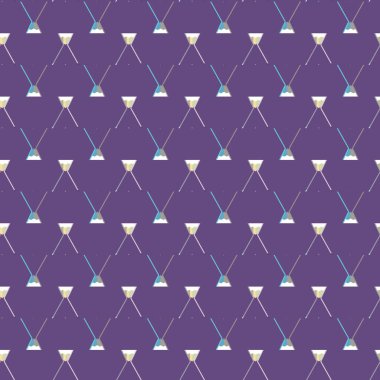 Geometrik şekilli kusursuz desen vektör çizimi