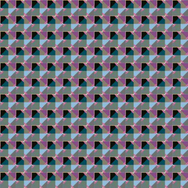 Geometrik şekilli kusursuz desen vektör çizimi