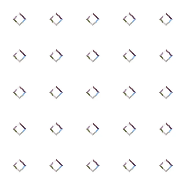 具有几何形状矢量插图的无缝图案 — 图库矢量图片