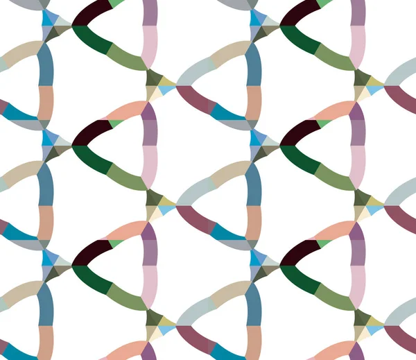 Modello Senza Soluzione Continuità Con Forme Geometriche Illustrazione Vettoriale — Vettoriale Stock