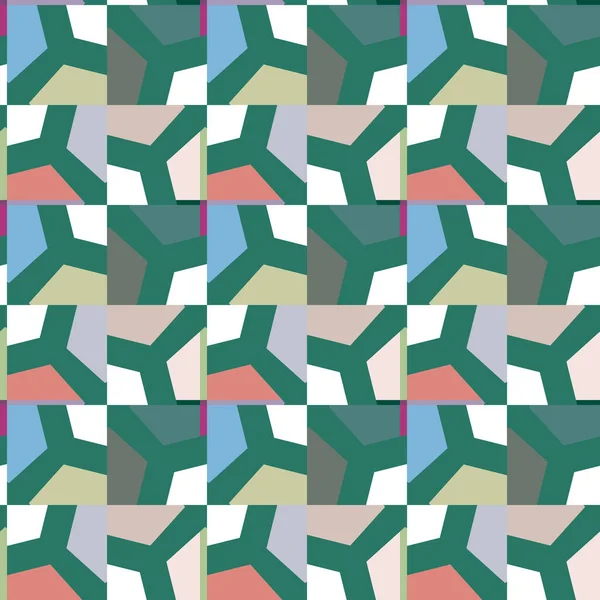 Nahtlose Geometrische Ornamentmuster Abstrakter Hintergrund — Stockvektor