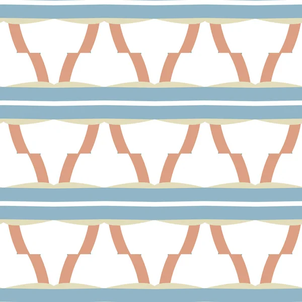 Modello Senza Soluzione Continuità Con Forme Geometriche Illustrazione Vettoriale — Vettoriale Stock