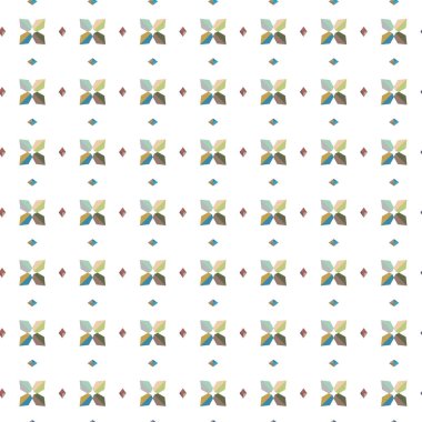 Geometrik şekilli kusursuz desen vektör çizimi