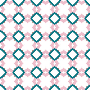 Geometrik şekilli kusursuz desen vektör çizimi