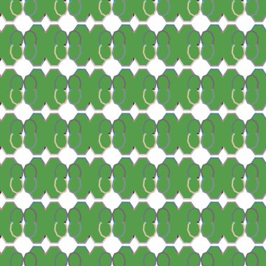 Geometrik şekilli kusursuz desen vektör çizimi