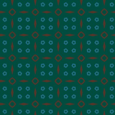 Geometrik şekilli kusursuz desen vektör çizimi