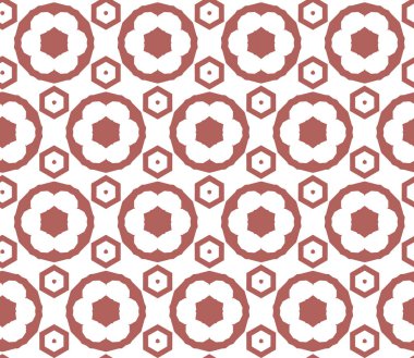 Geometrik şekilli kusursuz desen vektör çizimi