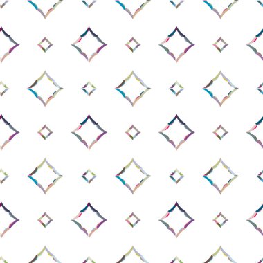 Geometrik şekilli kusursuz desen vektör çizimi