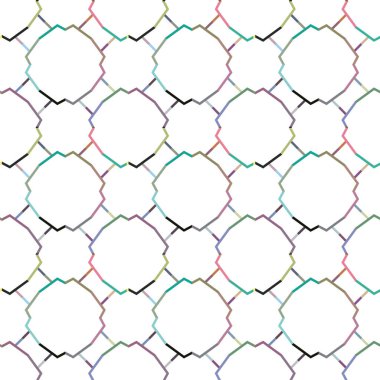Geometrik şekilli kusursuz desen vektör çizimi
