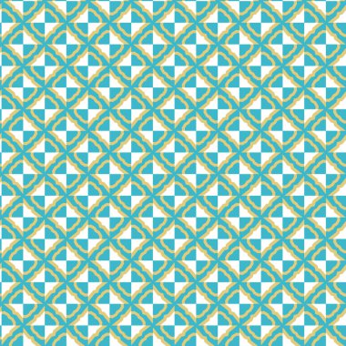 Geometrik şekilli kusursuz desen vektör çizimi