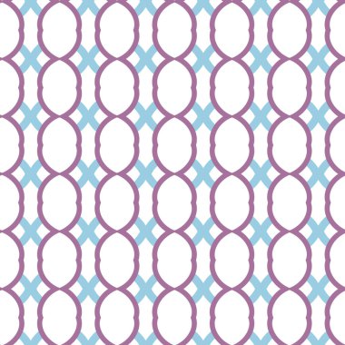 Geometrik şekilli kusursuz desen vektör çizimi