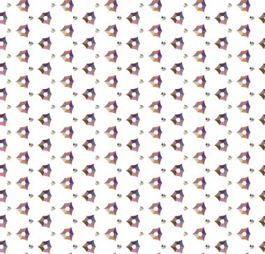 Geometrik şekilli kusursuz desen vektör çizimi