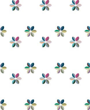 Geometrik şekilli kusursuz desen vektör çizimi