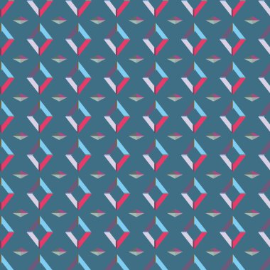 Geometrik şekilli kusursuz desen vektör çizimi