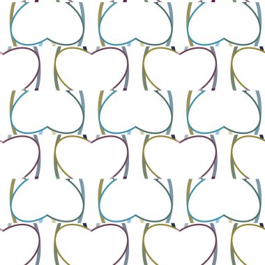 Geometrik şekilli kusursuz desen vektör çizimi