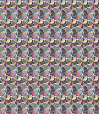 Geometrik şekilli kusursuz desen vektör çizimi