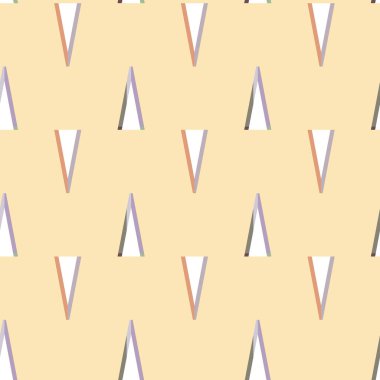 Geometrik şekilli kusursuz desen vektör çizimi