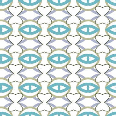 Geometrik şekilli kusursuz desen vektör çizimi