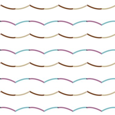 Geometrik şekilli kusursuz desen vektör çizimi