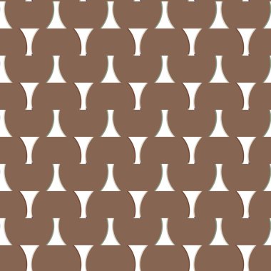 Geometrik şekilli kusursuz desen vektör çizimi