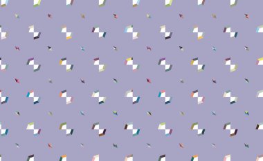 Geometrik şekilli kusursuz desen vektör çizimi