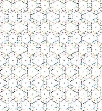 Geometrik şekilli kusursuz desen vektör çizimi