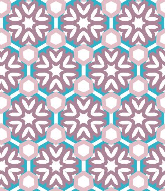 Geometrik şekilli kusursuz desen vektör çizimi