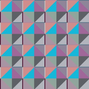 Geometrik şekilli kusursuz desen vektör çizimi