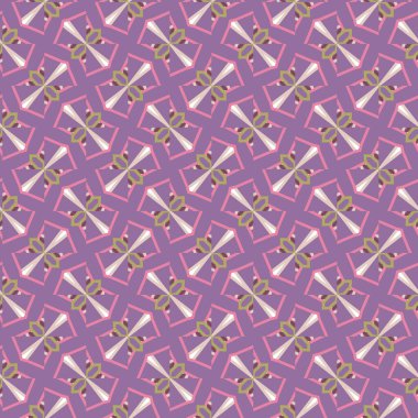 Geometrik şekilli kusursuz desen vektör çizimi