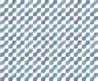 Geometrik şekilli kusursuz desen vektör çizimi