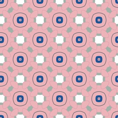 Geometrik şekilli kusursuz desen vektör çizimi