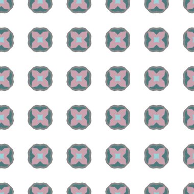 Geometrik şekilli kusursuz desen vektör çizimi