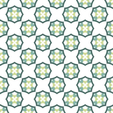 Geometrik şekilli kusursuz desen vektör çizimi